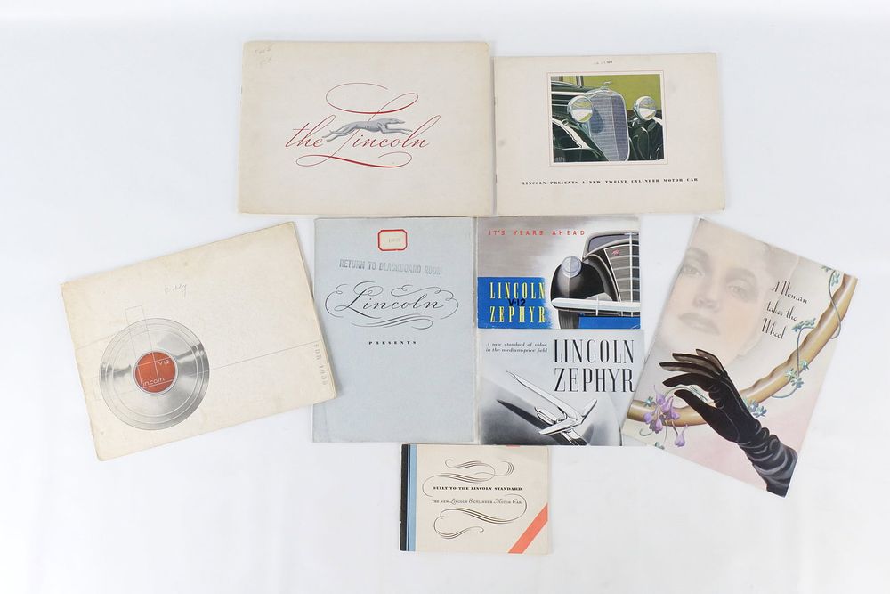 Lot 232: Lot of Lincoln Brochures
