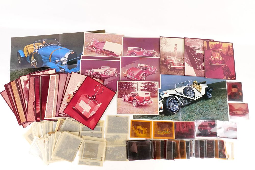 Lot 235: Lot of Excalibur Motor Car Black & White and Color Negatives