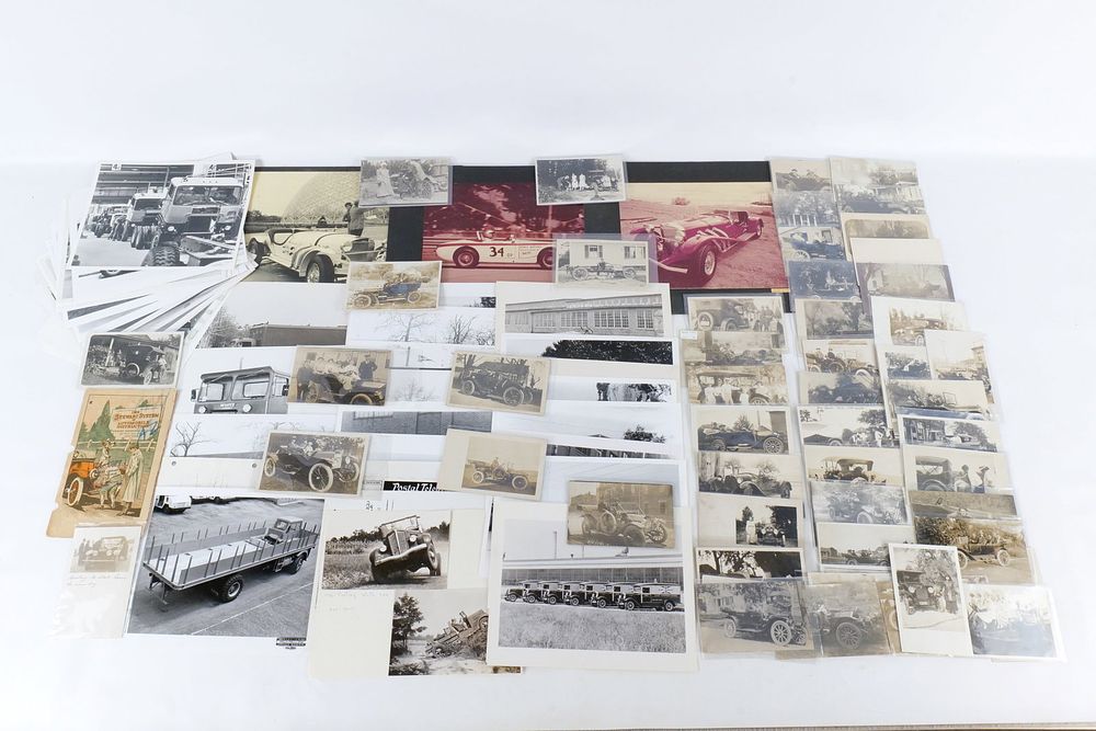 Lot 238: Lot of Early Car and Truck Photos