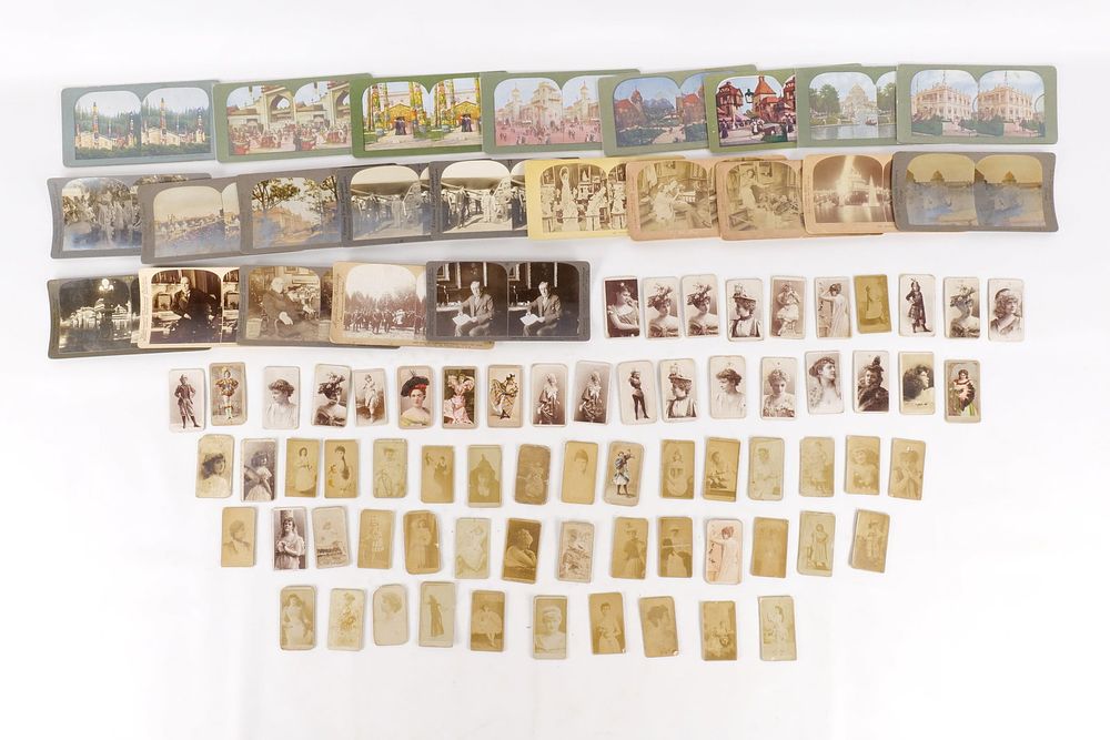 Lot 243: Lot of Tobacco Cards and Stereo views