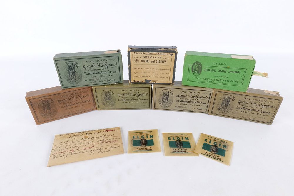 Lot 244: Lot of Vintage Elgin Watch Parts