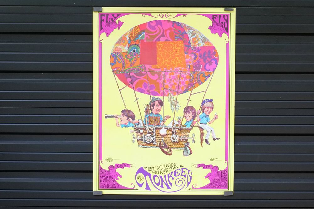 Lot 254: 1967 David Schiller J. Michaelson Monkee's Poster