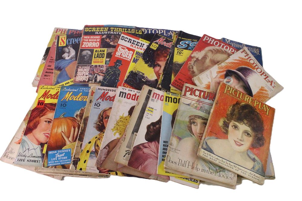 Lot 309: Lot of 1920's-60's Movie Magazines
