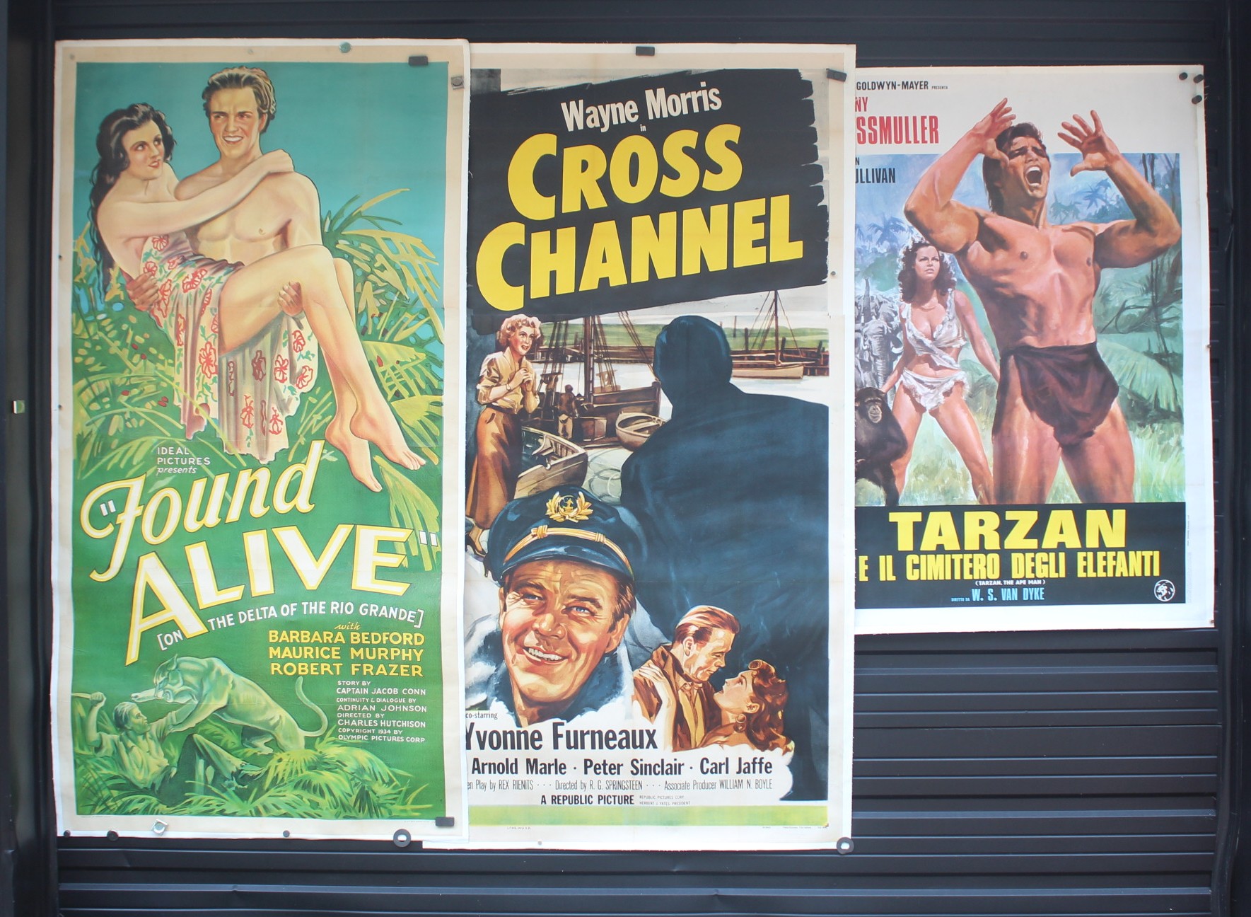 Lot of Linen Backed Movie Posters