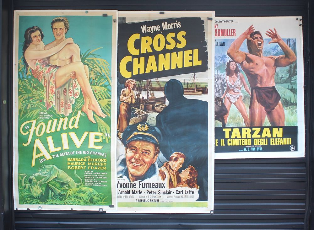 Lot 310: Lot of Linen Backed Movie Posters