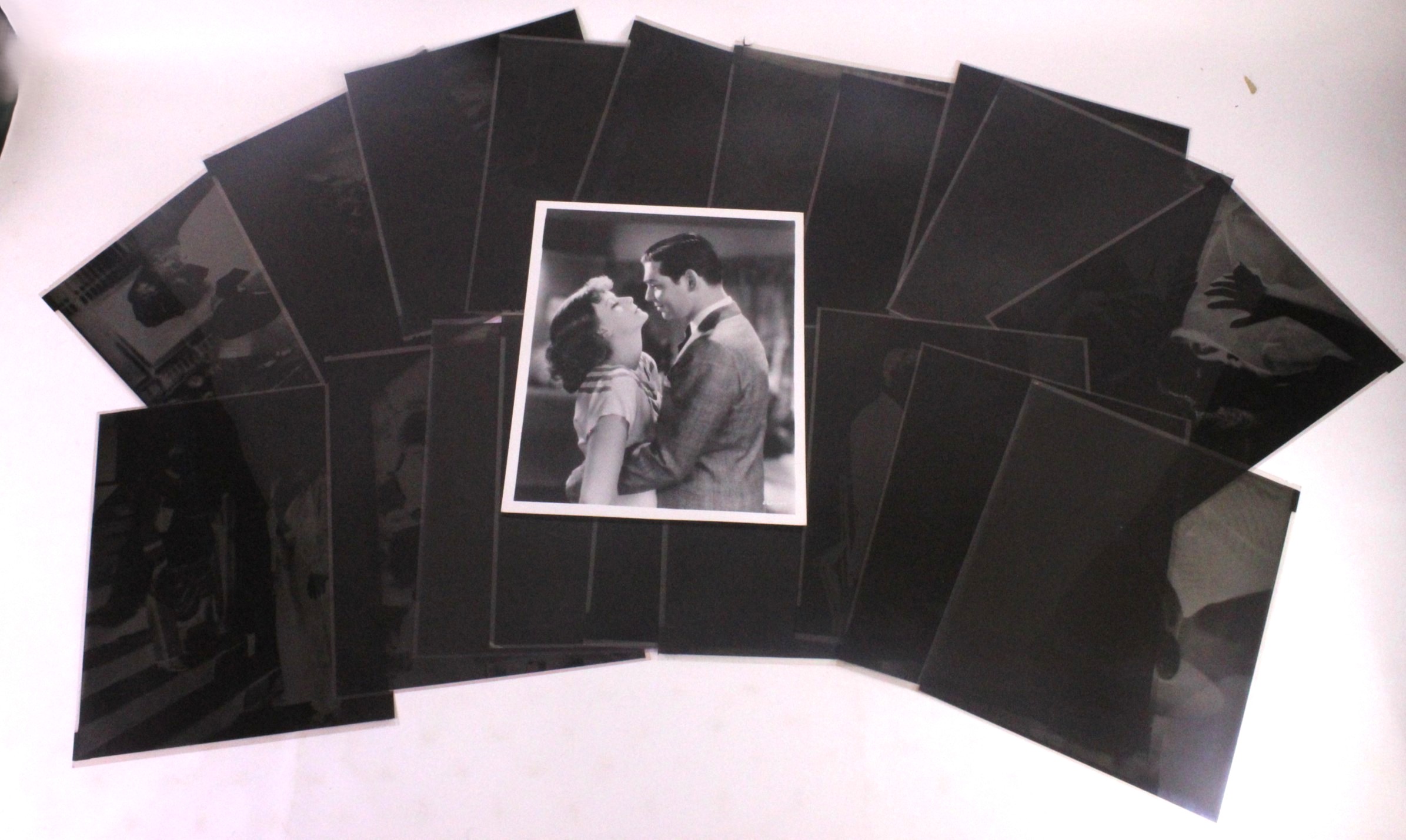 Lot of 20 Original Clark Gable Negatives by Gustavo Parras