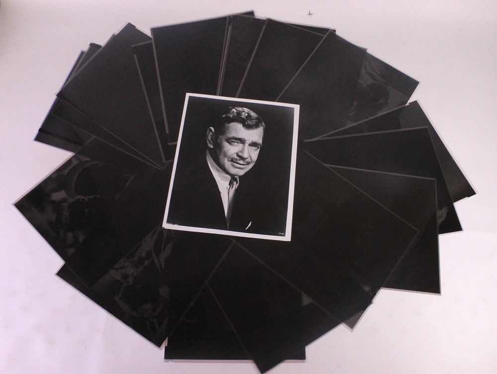 Lot 320: Lot of 25 Original Clark Gable Negatives by Gustavo Parras