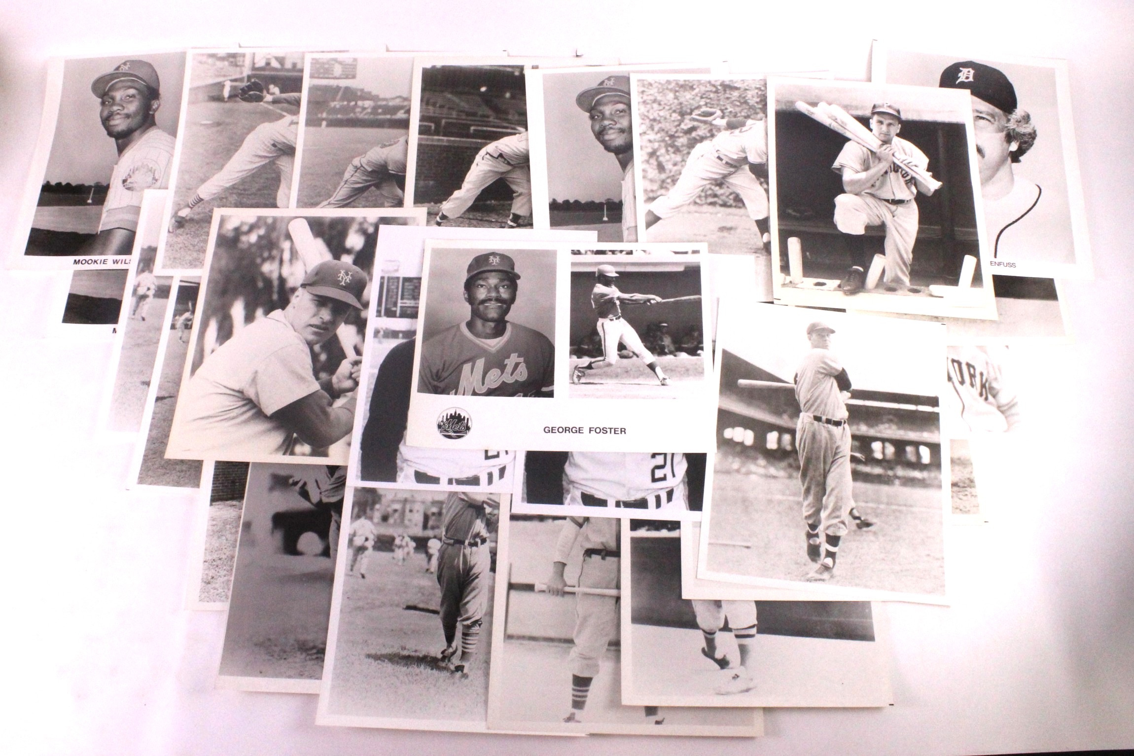 Lot of 25 Original Baseball Player Photographs by Gustavo Parras