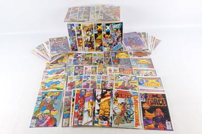 Short Box of X-Force Comics. Vol. 1 - Over 100 Issues. Short Box is Full. The Short Box is not 