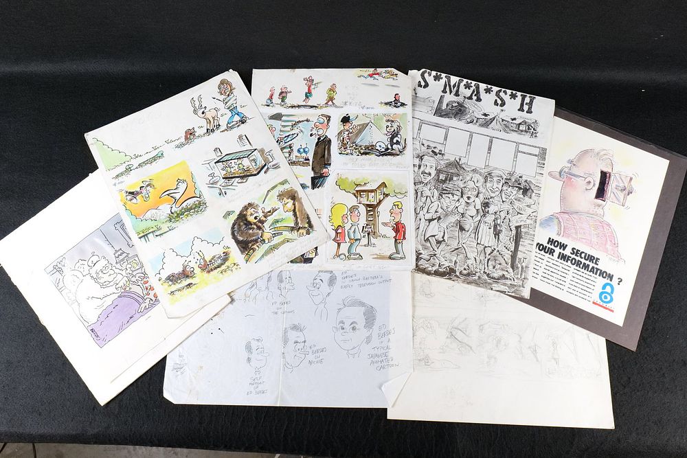 Lot 227: Lot of Original Comic Strip Sketches and Ideas