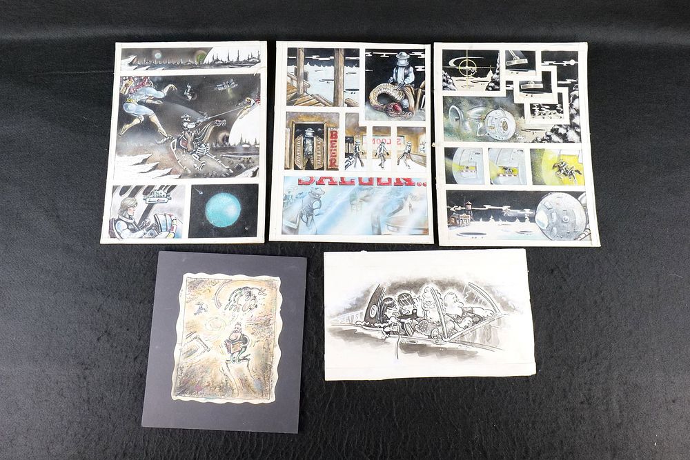 Lot 230: Lot of Original Comic Strip Sketches and Ideas