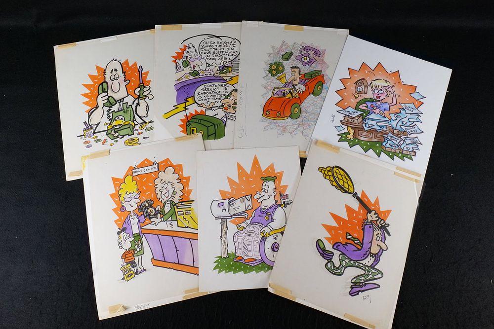 Lot 236: Lot of Original Advertising Illustrative Works and Sketches