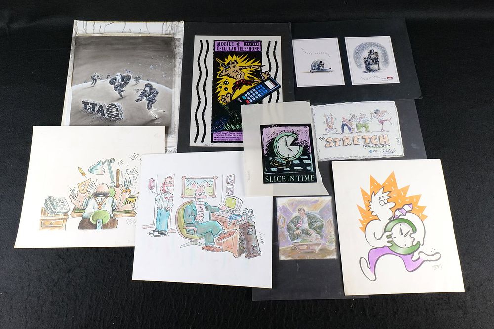 Lot 237: Lot of Original Advertising Illustrative Works and Sketches