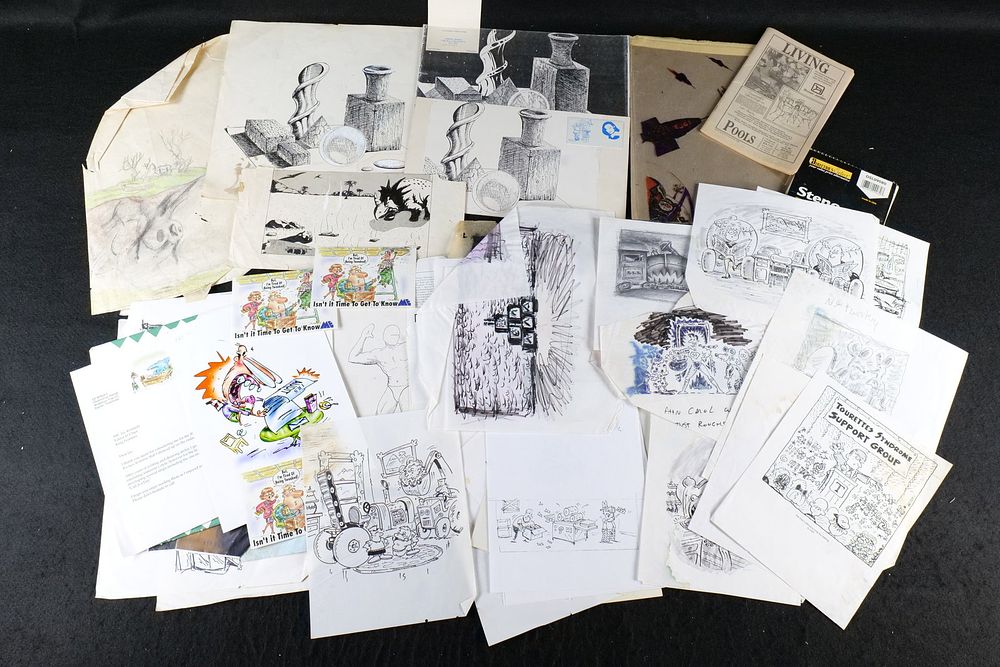 Lot 239: Lot of Original Advertising Illustrative Works and Sketches