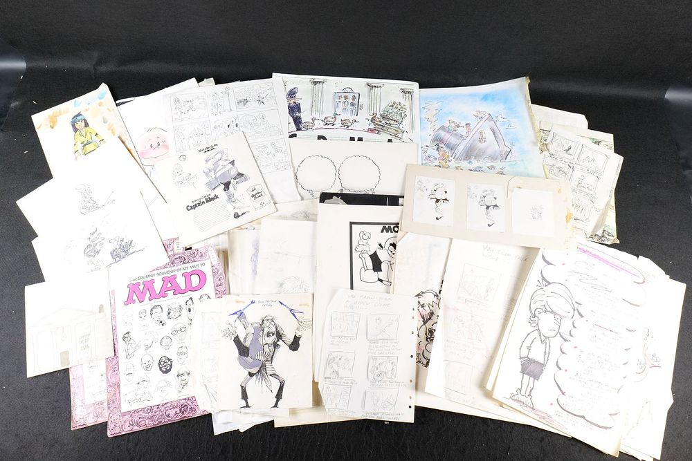Lot 242: Lot of Original Cartoon and Comedy Artwork
