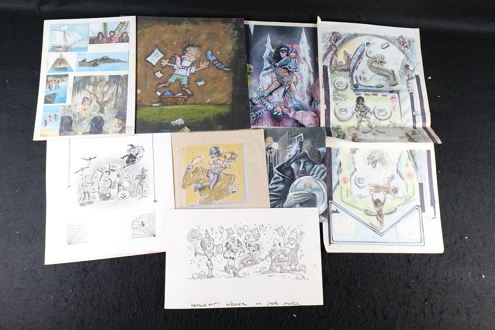 Lot 243: Lot of Original Cartoon and Comedy Artwork