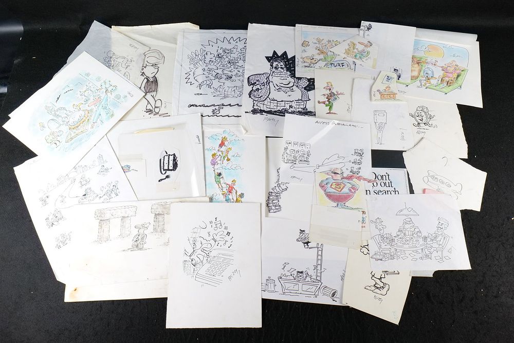Lot 246: Lot of Original Cartoon and Comedy Artwork
