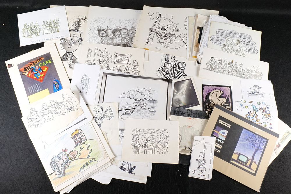Lot 249: Lot of Original Characters and Humor Cartoons Artwork
