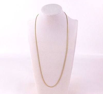 14k Small Rope Link Chain. Marked. Measures 24". Weighs approx. 3.6 grams. All invoices must be 