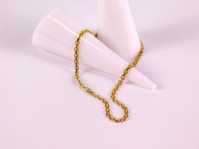 14k Round Box Chain Ankle Bracelet. Marked. Weighs approx. 1.8 grams, Measures 9 1/4". All 