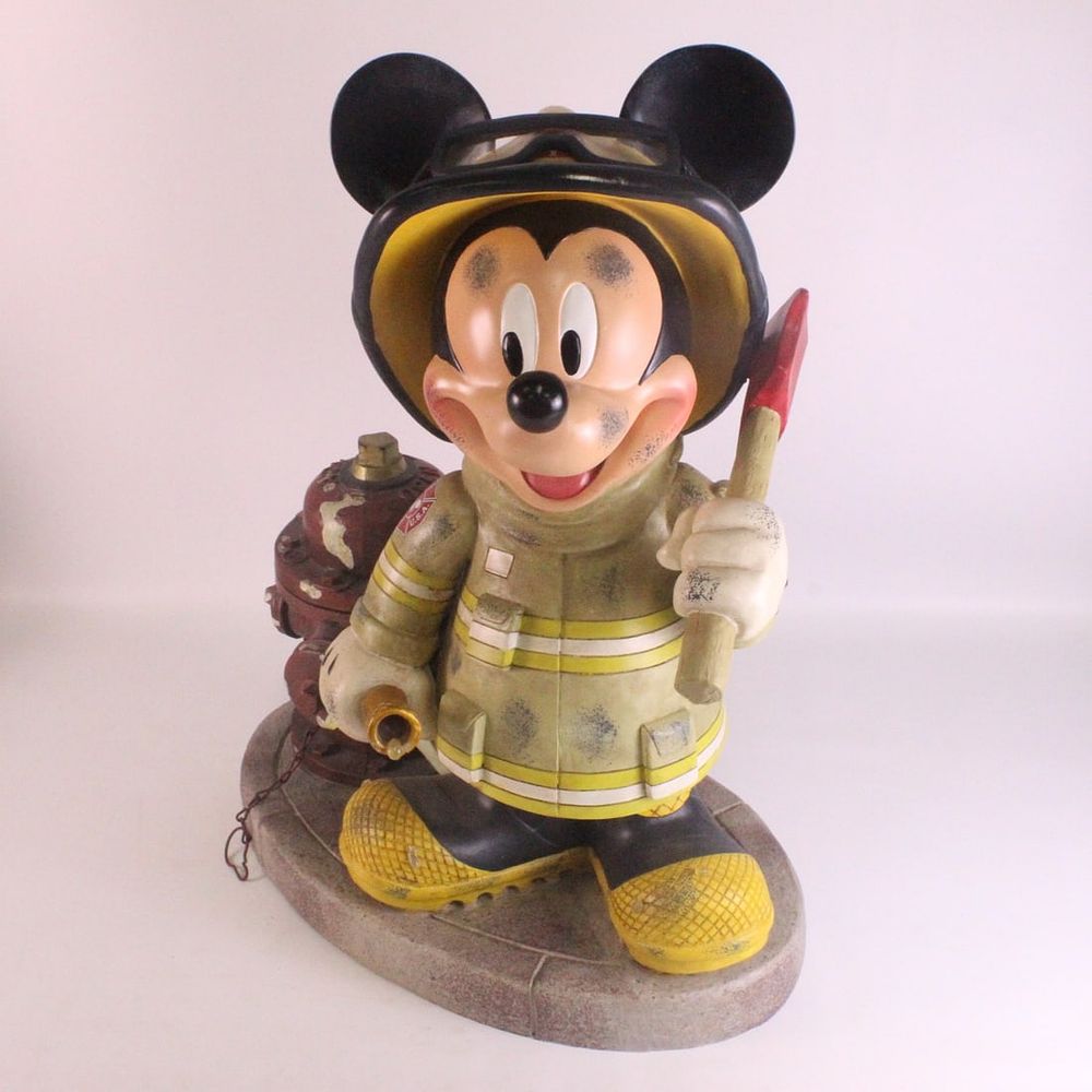 Lot 178: Disney Parks The Art of Disney "Fireman Mickey" Magical Big Fig