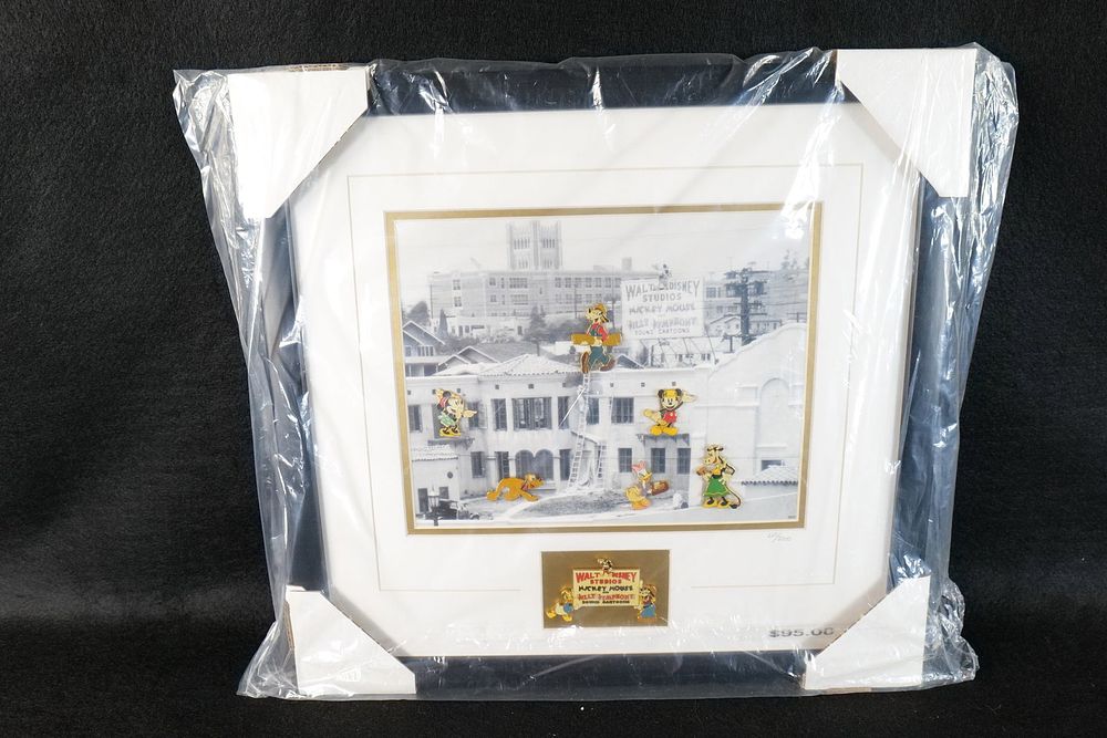 Lot 232: Disney Limited Edition Framed Silly Symphony Pin Set