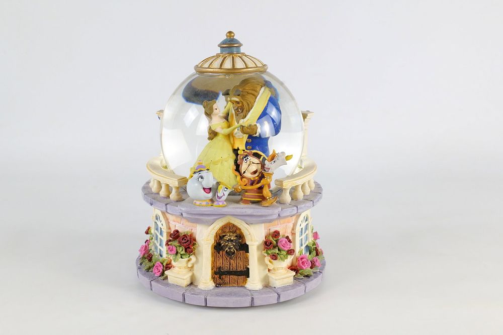 Lot 292: Disney Beauty and the Beast "Rose Garden" Musical Snow Globe