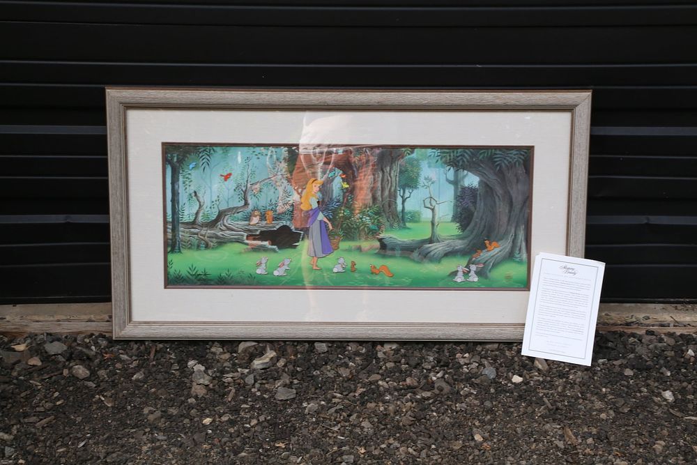 Lot 430: Disney Sleeping Beauty Hand Painted Character Cel