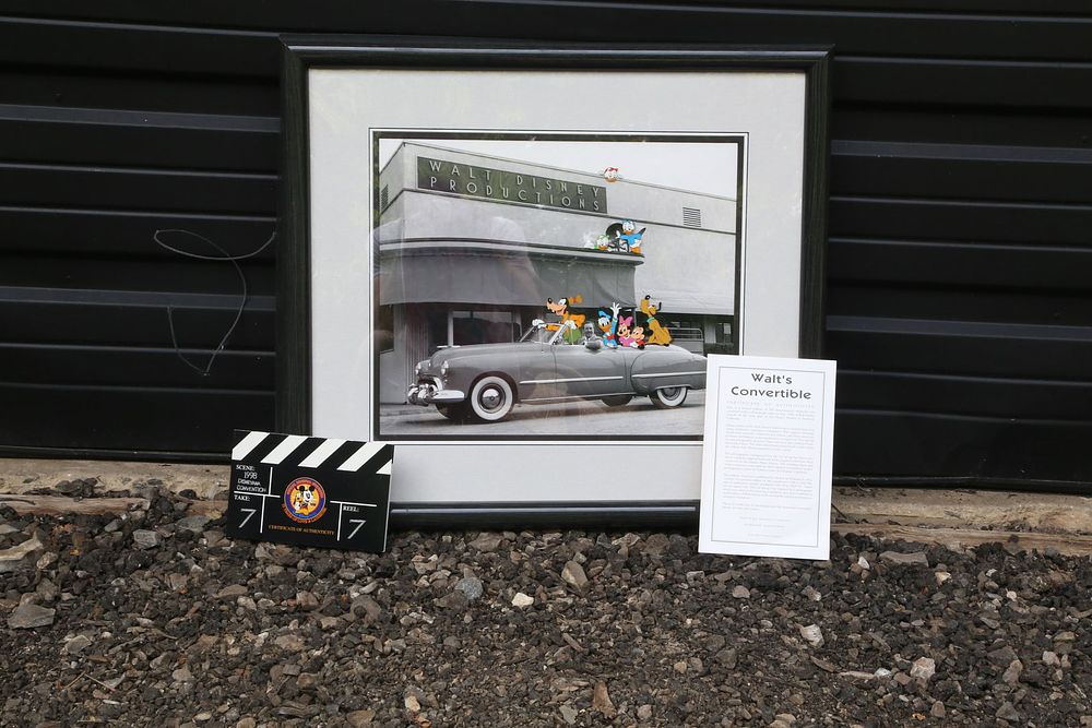 Lot 431: Disney "Walt's Convertible" Hand Painted Character Cel