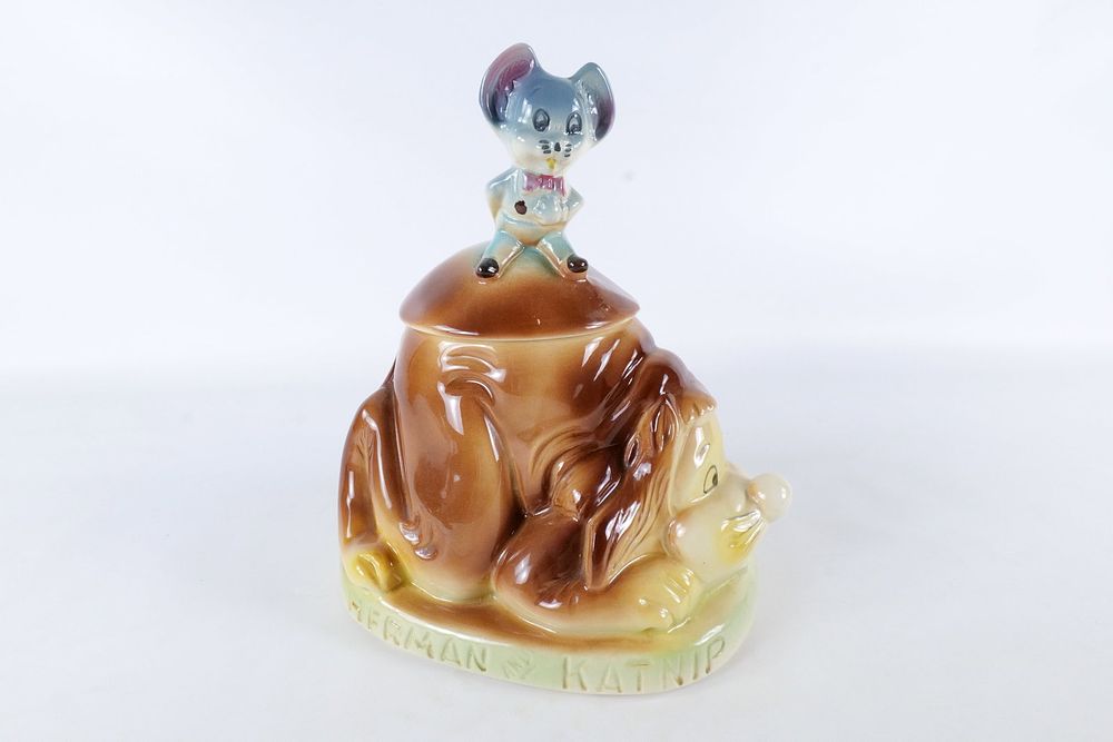 Lot 200: American Bisque Herman & Katnip Cookie Jar
