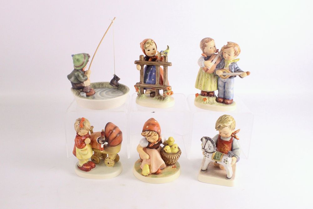 Lot 222: Lot of 6 Vintage M.I. Hummel Figurines