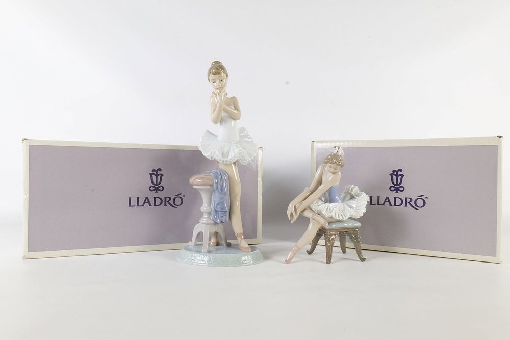 Lot 230: Two Porcelain Lladro Ballerina Figurines