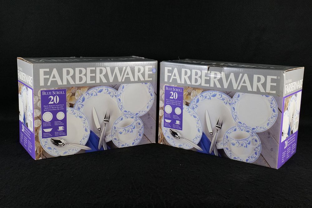 Lot 234: Two Ceramic Farber ware Dinnerware Sets