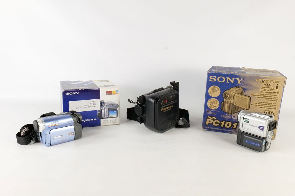 Lot 247: Lot of Three Camcorders
