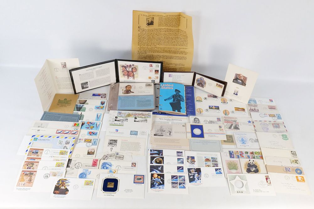 Lot 265: A Collection of Gold and Paper Stamps
