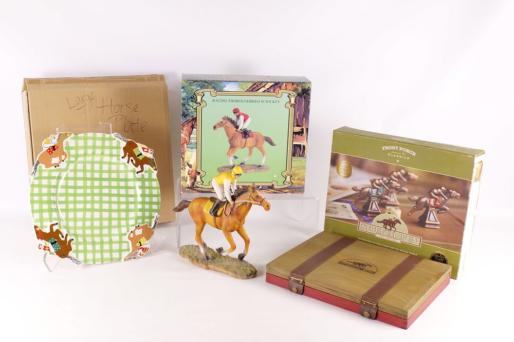 Lot 350: A Collection of Horse Racing Collectibles
