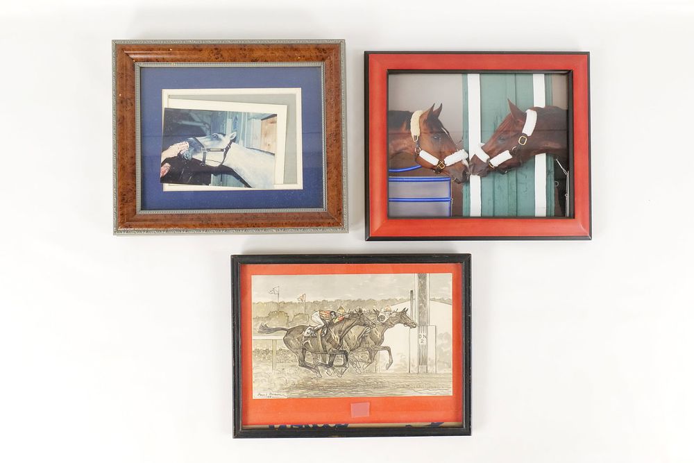 Lot 354: Equestrian Artwork
