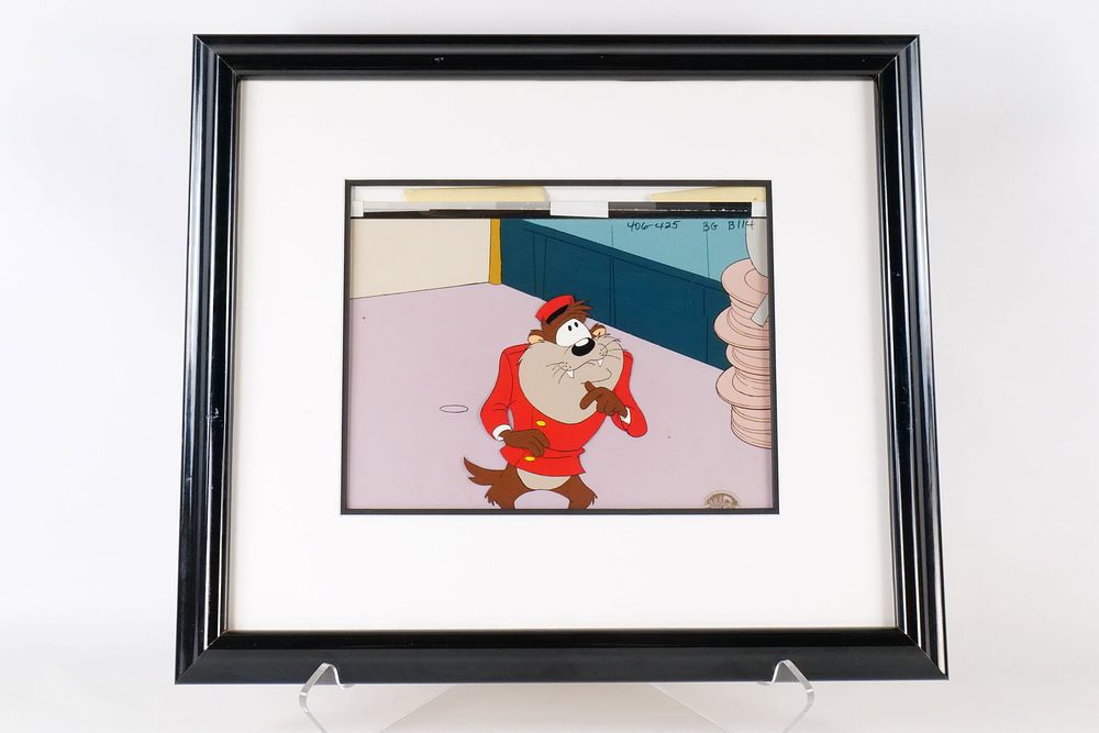 Lot 414: WB Studio Tasmanian Devil (Taz) Hand Painted Production Cel