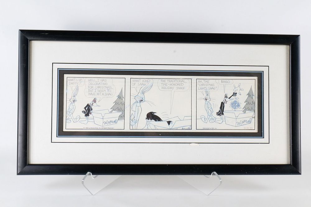 Lot 424: Warner Brothers Comic Strip Looney Tunes Production Art