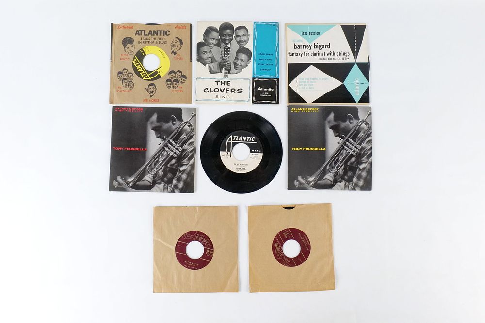 Lot 448: Vintage 1950s Jazz and Doo-Wop 7 inch Vinyl Lot