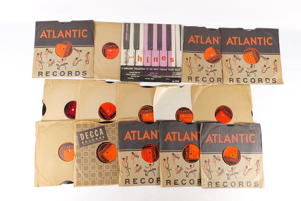 Lot 452: Lot of 15 Vintage 78 RPM Vinyl Records - Atlantic Records