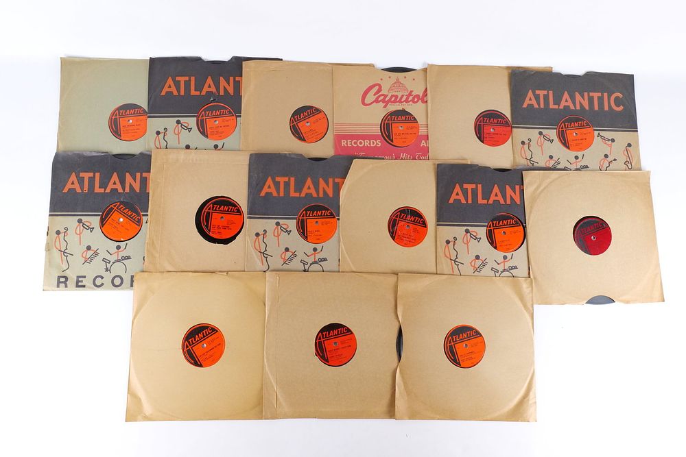 Lot 453: Lot of 15 Vintage 78 RPM Vinyl Records - Atlantic Records