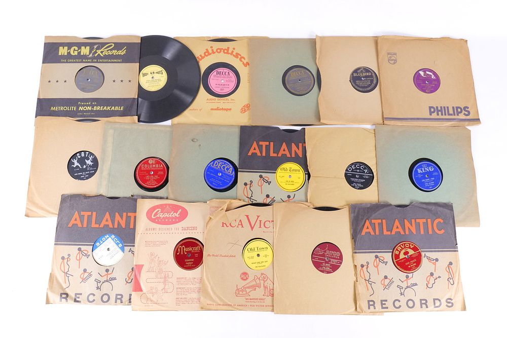 Lot 455: Lot of 17 Vintage 78 RPM Vinyl Records