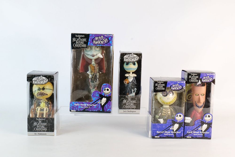 Lot 151: Lot of NECA Tim Burton's The Nightmare Before Christmas Head Knockers