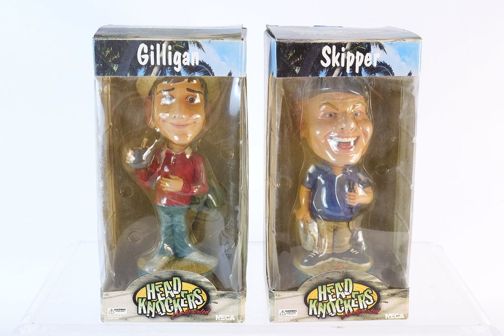 Lot 158: Lot of 2 NECA Gilligan's Island Head Knockers