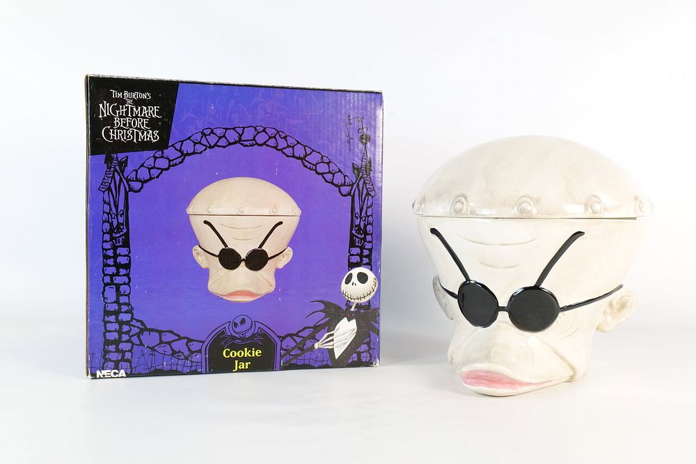 Lot 174: Tim Burton's The Nightmare Before Christmas Dr. Finklestein Cookie Jar