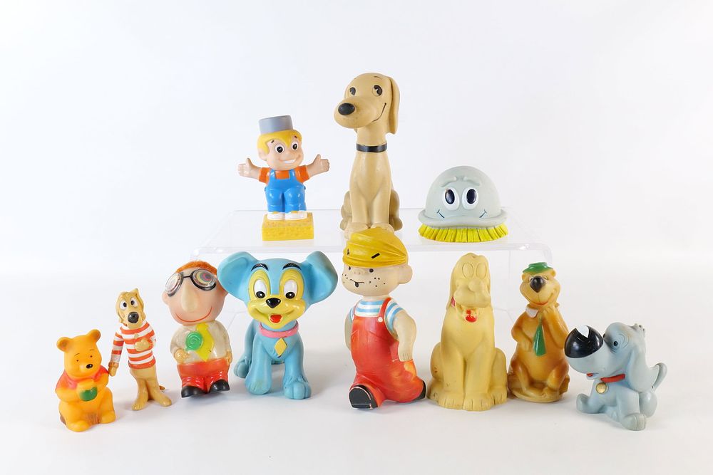 Lot 234: Lot of Classic Characters Vintage Rubber Toys