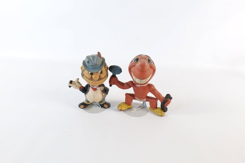 Lot 235: Lot of 2 Vintage Rempel Mascot Squeak Toys