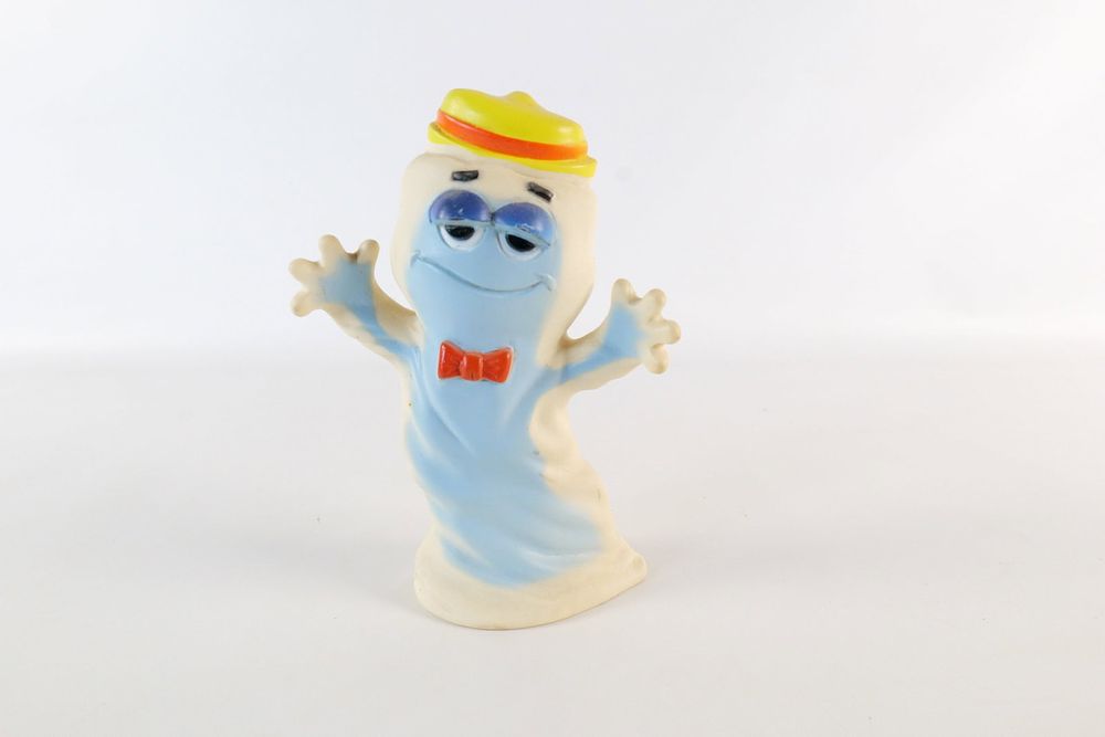Lot 238: Vintage 70s General Mills Boo-Berry Ghost Vinyl Squeak Toy