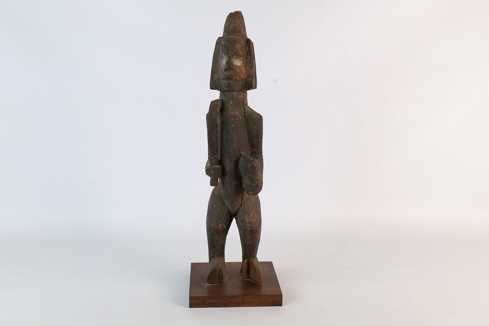 Lot 306: Vintage African Carved Wood Tribal Figure Statue